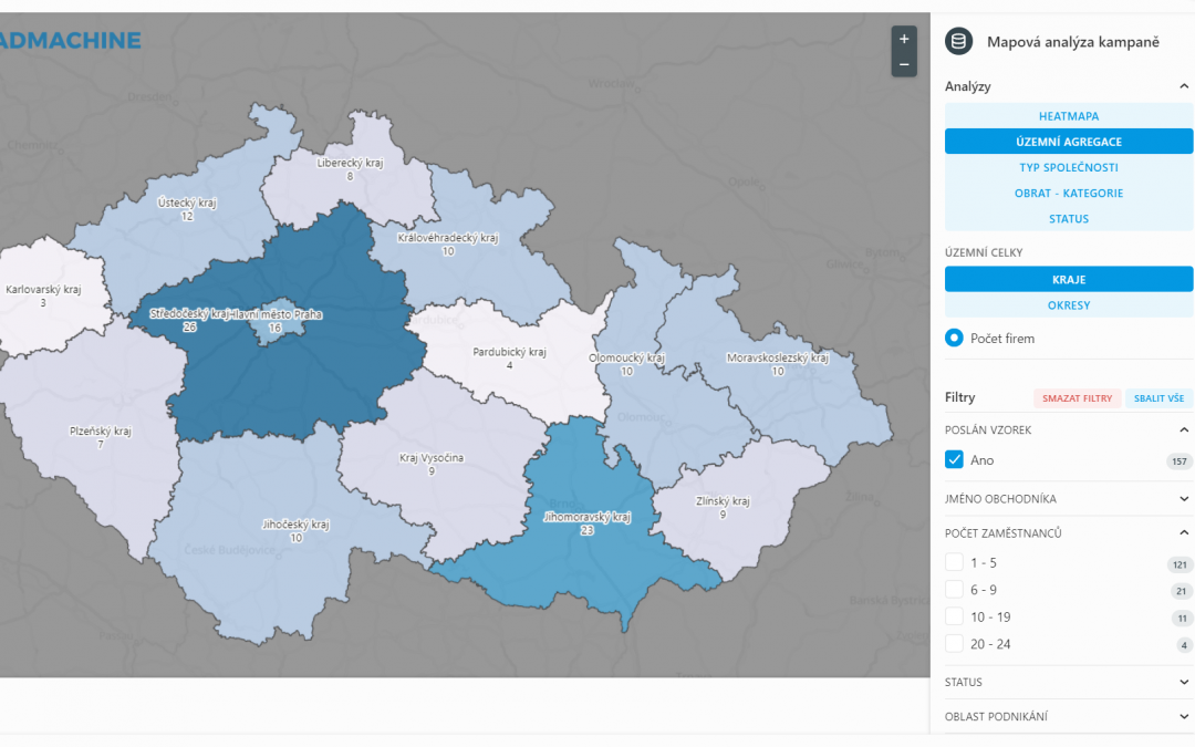 Úspěšné využití mapové analytiky v call centru Leadmachine