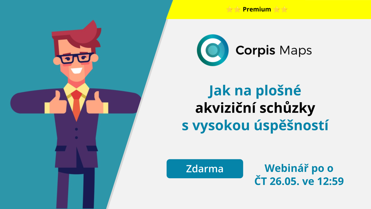 Corpis Maps webinář: Vyšší prodeje pomocí mapové analytiky
