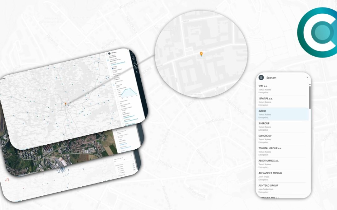 Novinky v Corpis Maps: z hledání rovnou na detail, více podkladových map a rychlejší seznam